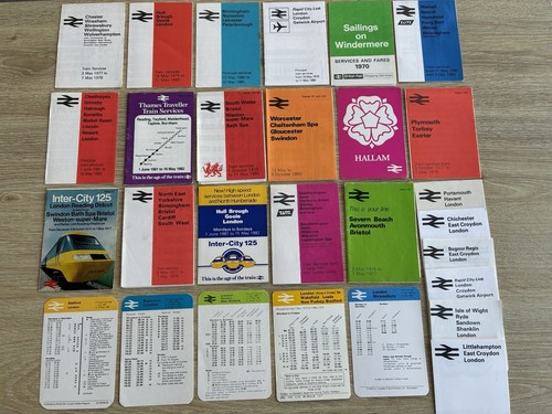 British rail timetables - rail,