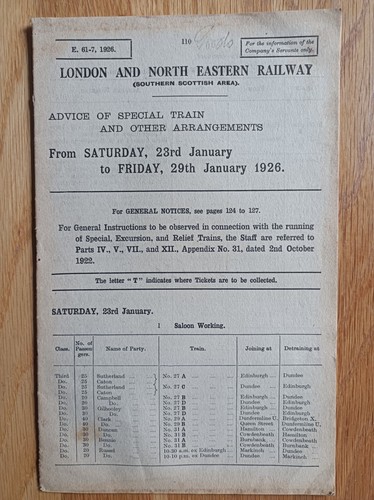 1926 lner special train - lner,